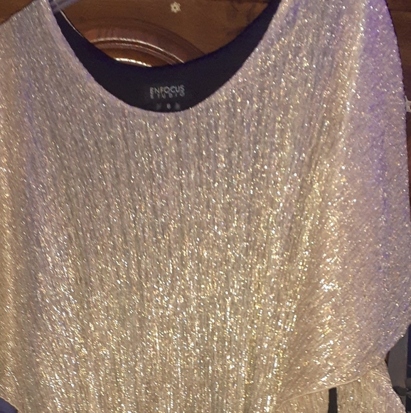 Enfocus gold and black dress . - Picture 3 of 3